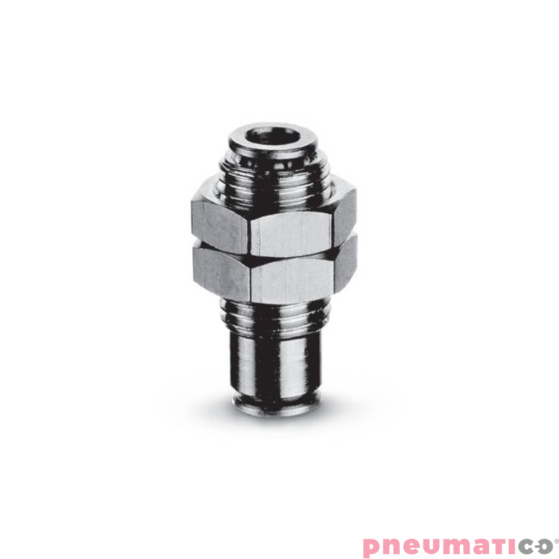 Złączka wtykowa grodziowa serii 6590 Micro 3 mm CAMOZZI 6590-3 Złączka wtykowa grodziowa serii 6590 Micro 3 mm CAMOZZI 6590-3