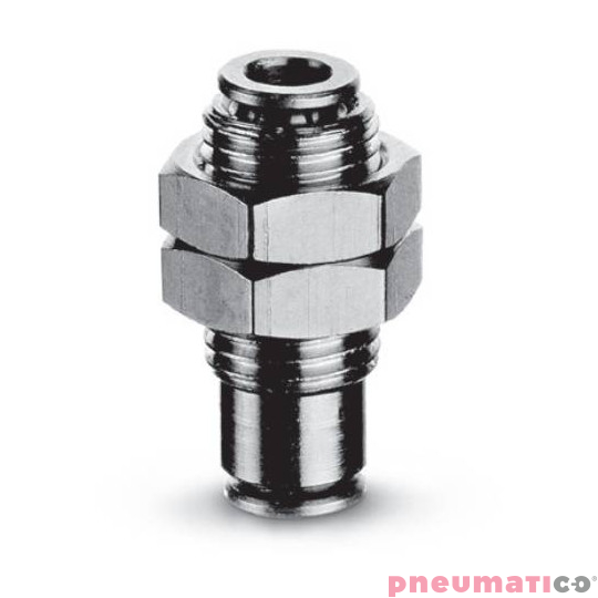 Złączka wtykowa grodziowa serii 6590 Micro 3 mm CAMOZZI 6590-3 Złączka wtykowa grodziowa serii 6590 Micro 3 mm CAMOZZI 6590-3