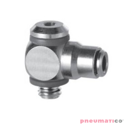 Złączka wtykowa kątowa obrotowa serii 6621 Micro 3 mm M5 CAMOZZI 6621-3-M5