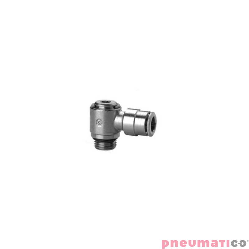 Złączka wtykowa kątowa obrotowa serii 6622 8 mm G1/8" CAMOZZI 6622-8-18 Złączka wtykowa kątowa obrotowa serii 6622 8 mm G1/8" CAMOZZI 6622-8-18