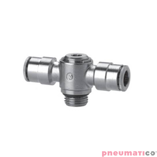 Złączka wtykowa kątowa obrotowa podwójna serii 6632 8 mm G1/8" CAMOZZI 6632-8-18 Złączka wtykowa kątowa obrotowa podwójna serii 6632 8 mm G1/8" CAMOZZI 6632-8-18