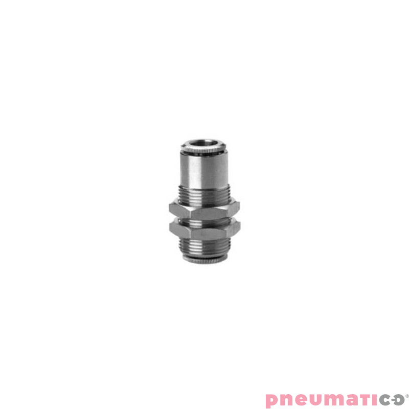 Złączka wtykowa grodziowa serii 6590 8 mm CAMOZZI 6590-8