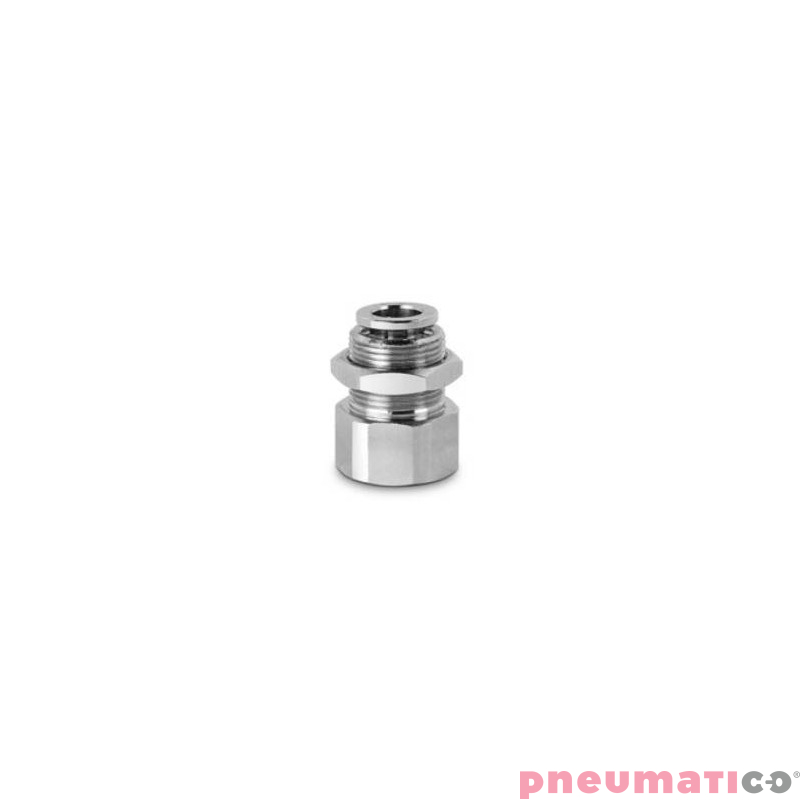 Złączka wtykowa grodziowa serii 6593 8 mm G1/4" CAMOZZI 6593-8-14