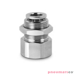 Złączka wtykowa grodziowa serii 6593 8 mm G1/4" CAMOZZI 6593-8-14