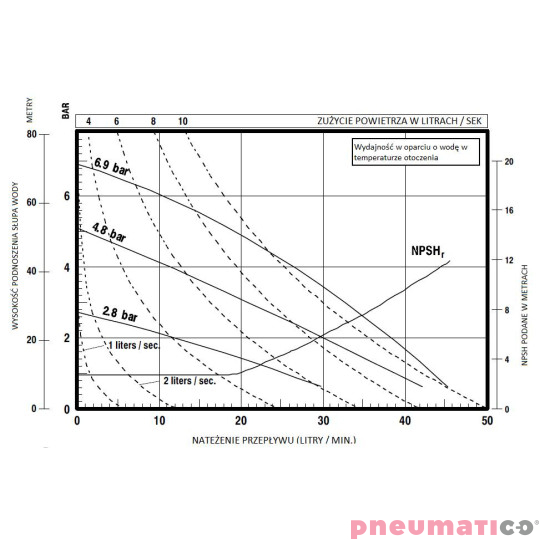 Pompa membranowa 1/2" ARO PD05P-AAS-PGG