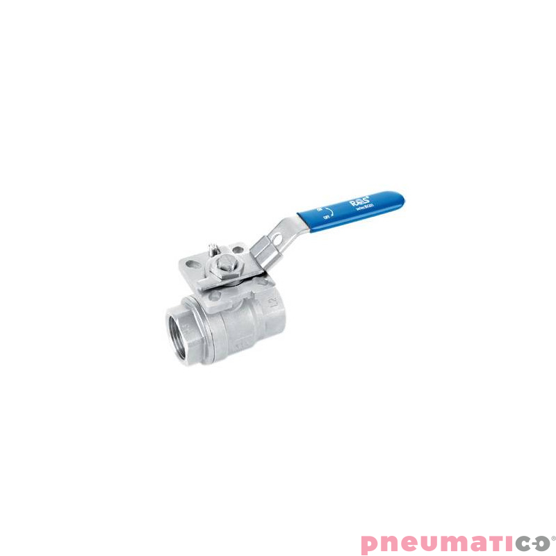 Zawór kulowy - dwudrogowy 2-częściowy z kołnierzem ISO 5211 TYP BV201 FG08 S6R Zawór kulowy - dwudrogowy 2-częściowy z kołnierzem ISO 5211 TYP BV201 FG08 S6R