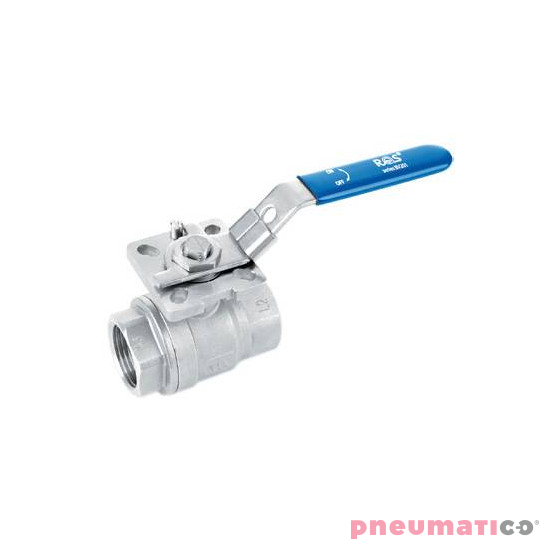 Zawór kulowy - dwudrogowy 2-częściowy z kołnierzem ISO 5211 TYP BV201 FG08 S6R Zawór kulowy - dwudrogowy 2-częściowy z kołnierzem ISO 5211 TYP BV201 FG08 S6R