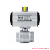 Zawór kulowy - dwudrogowy 2-częściowy z kołnierzem ISO 5211 TYP BV201 z napędem dwustronnego działania PDA PDBV201 FG08 S6R Zawór kulowy - dwudrogowy 2-częściowy z kołnierzem ISO 5211 TYP BV201 z napędem dwustronnego działania PDA PDBV201 FG08 S6R