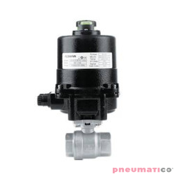 Zaw&oacute;r kulowy - dwudrogowy 2-częściowy z kołnierzem ISO 5211 TYP BV201 z napędem elektrycznym 24VAC/DC (E20) E20BV201 FG06 S6R