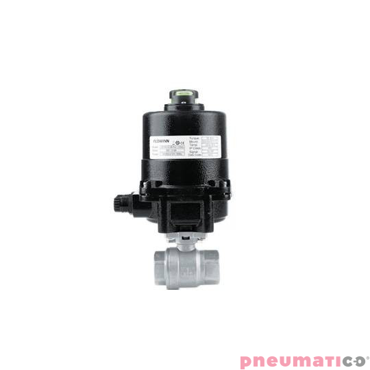 Zawór kulowy - dwudrogowy 2-częściowy z kołnierzem ISO 5211 TYP BV201 z napędem elektrycznym 24VAC/DC (E20) E20BV201 FG12 S6R Zawór kulowy - dwudrogowy 2-częściowy z kołnierzem ISO 5211 TYP BV201 z napędem elektrycznym 24VAC/DC (E20) E20BV201 FG12 S6R