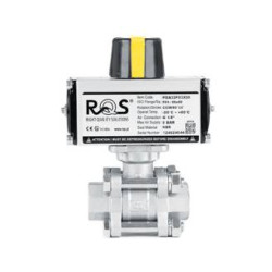 Zawór kulowy - dwudrogowy 3-częściowy z kołnierzem ISO 5211 TYP BV301 z napędem dwustronnego działania - PDA PDBV301 FG04 S6P
