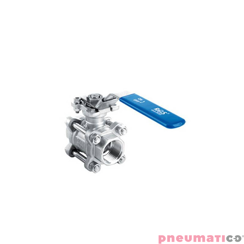 Zawór kulowy - dwudrogowy 3-częściowy z kołnierzem ISO 5211 TYP BV301 FG16 S6P Zawór kulowy - dwudrogowy 3-częściowy z kołnierzem ISO 5211 TYP BV301 FG16 S6P