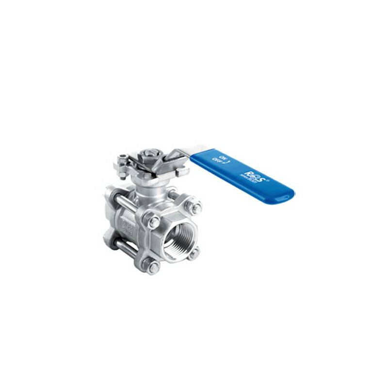 Zawór kulowy - dwudrogowy 3-częściowy z kołnierzem ISO 5211 TYP BV301 FG10 S6P Zawór kulowy - dwudrogowy 3-częściowy z kołnierzem ISO 5211 TYP BV301 FG10 S6P