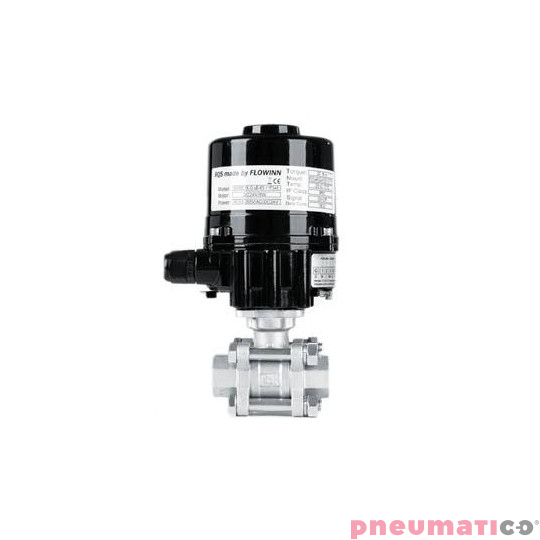 Zawór kulowy - dwudrogowy 3-częściowy z kołnierzem ISO 5211 TYP BV301 z napędem elektrycznym 24VAC/DC (E20) E20BV301 FG10 S6P Zawór kulowy - dwudrogowy 3-częściowy z kołnierzem ISO 5211 TYP BV301 z napędem elektrycznym 24VAC/DC (E20) E20BV301 FG10 S6P