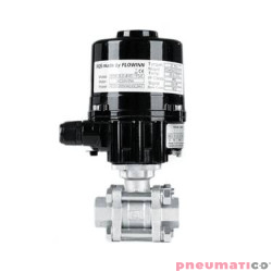 Zawór kulowy - dwudrogowy 3-częściowy z kołnierzem ISO 5211 TYP BV301 z napędem elektrycznym 24VAC/DC (E20) E20BV301 FG12 S6P