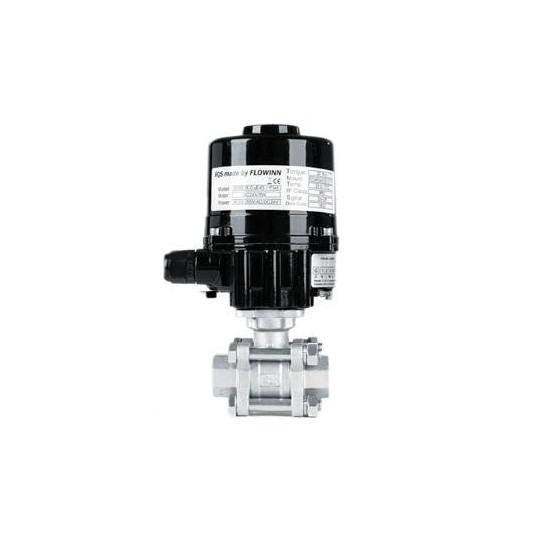 Zawór kulowy - dwudrogowy 3-częściowy z kołnierzem ISO 5211 TYP BV301 z napędem elektrycznym 230VAC (E10) E10BV301 B080 S6P Zawór kulowy - dwudrogowy 3-częściowy z kołnierzem ISO 5211 TYP BV301 z napędem elektrycznym 230VAC (E10) E10BV301 B080 S6P