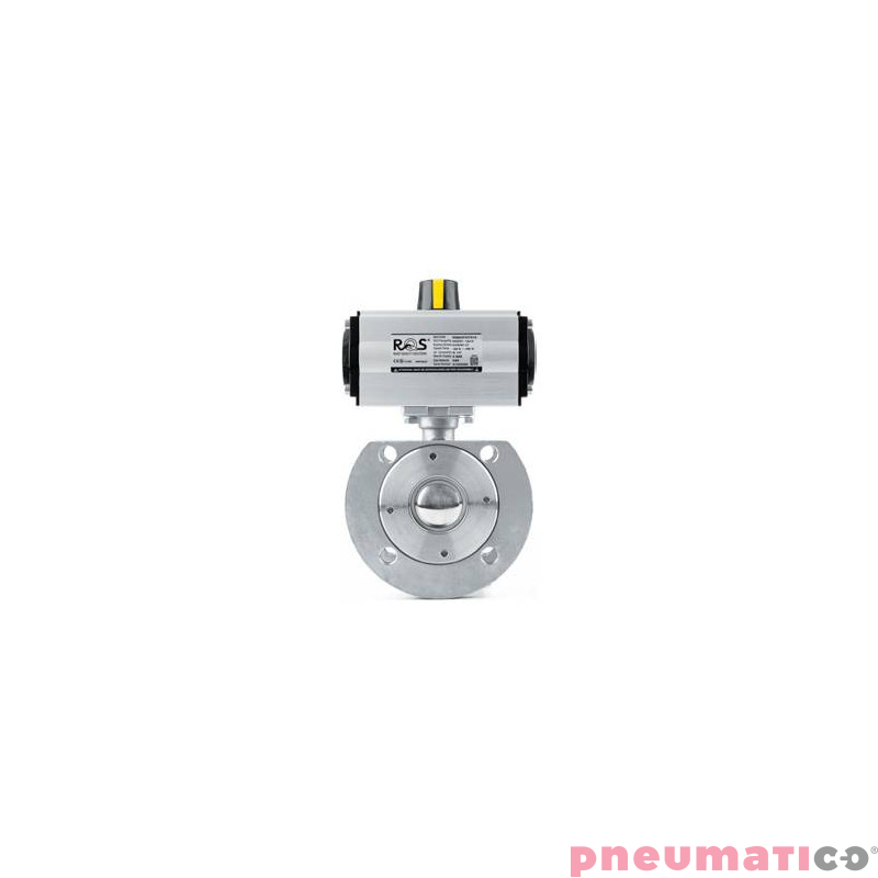 Zawór kulowy - kołnierzowy "WAFER" TYP BV211 z napędem jednostronnego działania - PSR PSBV211 P032 S6R Zawór kulowy - kołnierzowy "WAFER" TYP BV211 z napędem jednostronnego działania - PSR PSBV211 P032 S6R