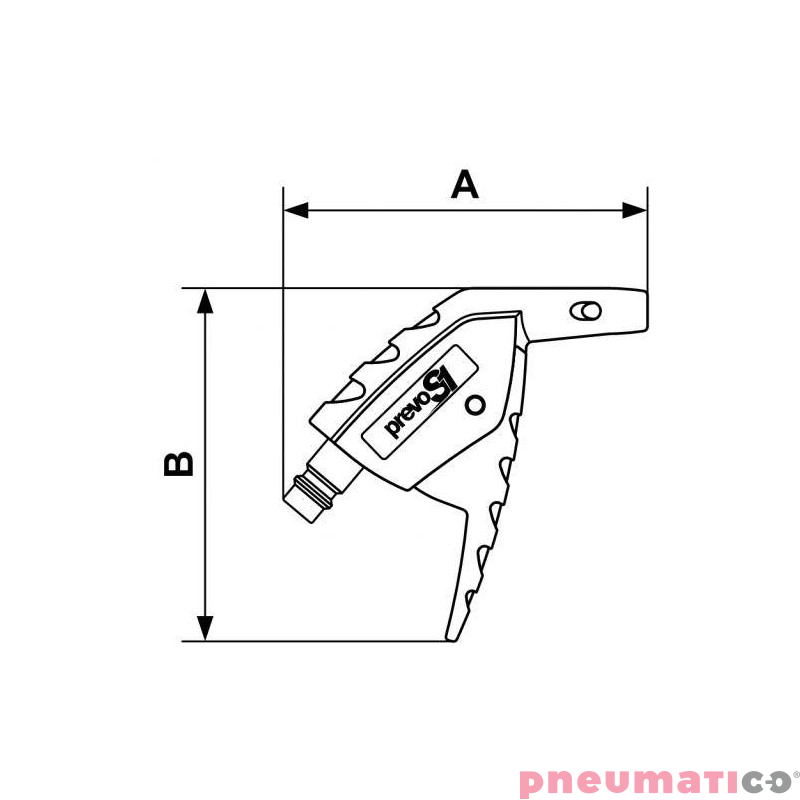 Pistolet do przedmuchu z poliamidową dyszą kompozytową OSHA Prevost EPG07OSH Pistolet do przedmuchu z poliamidową dyszą kompozytową OSHA Prevost EPG07OSH