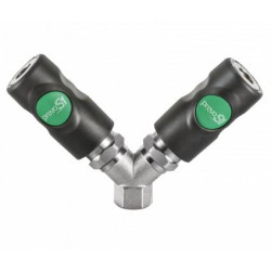 Podw&oacute;jny łącznik r&oacute;wnoległy żeński z gwintem wewnętrznym PREVOST 3/8"