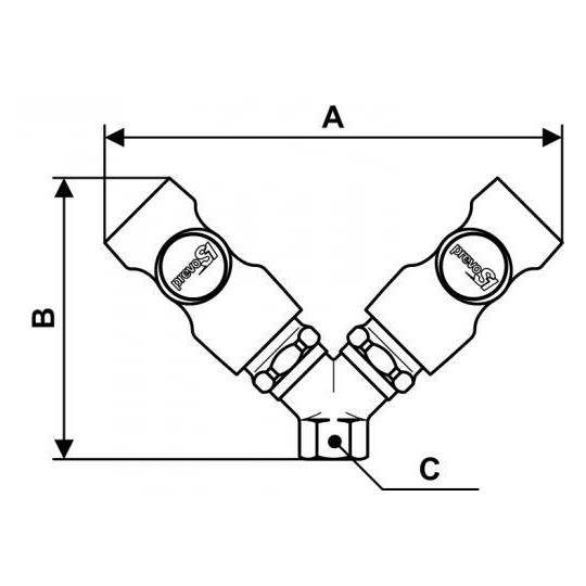 Podwójny łącznik równoległy żeński z gwintem wewnętrznym PREVOST 3/8" Podwójny łącznik równoległy żeński z gwintem wewnętrznym PREVOST 3/8"