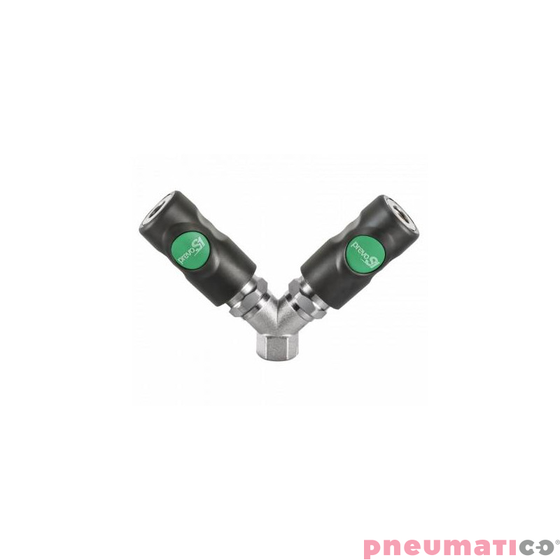 Podw&oacute;jny łącznik r&oacute;wnoległy żeński z gwintem wewnętrznym PREVOST 1/2"