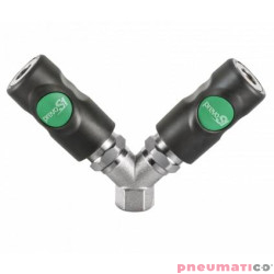 Podw&oacute;jny łącznik r&oacute;wnoległy żeński z gwintem wewnętrznym PREVOST 1/2"