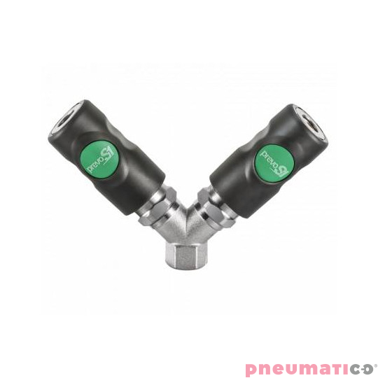 Podw&oacute;jny łącznik r&oacute;wnoległy żeński z gwintem wewnętrznym PREVOST 1/2"