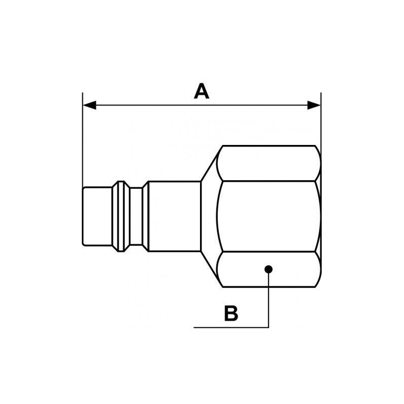 Adapter z gwintem wewnętrznym PREVOST 3/8" Adapter z gwintem wewnętrznym PREVOST 3/8"