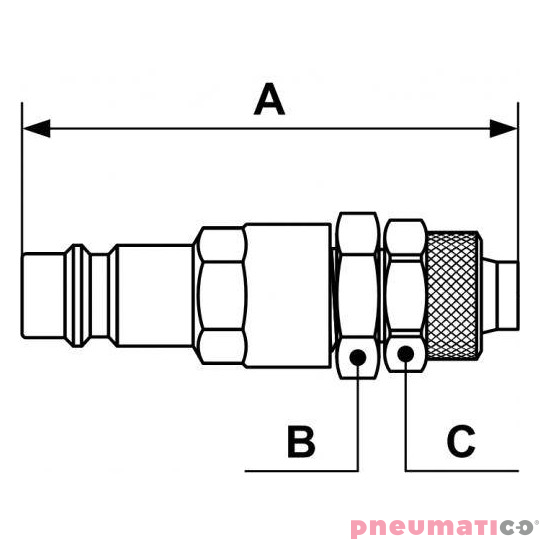 Adapter do rur półsztywnych PA/PU PREVOST 8x6mm Adapter do rur półsztywnych PA/PU PREVOST 8x6mm