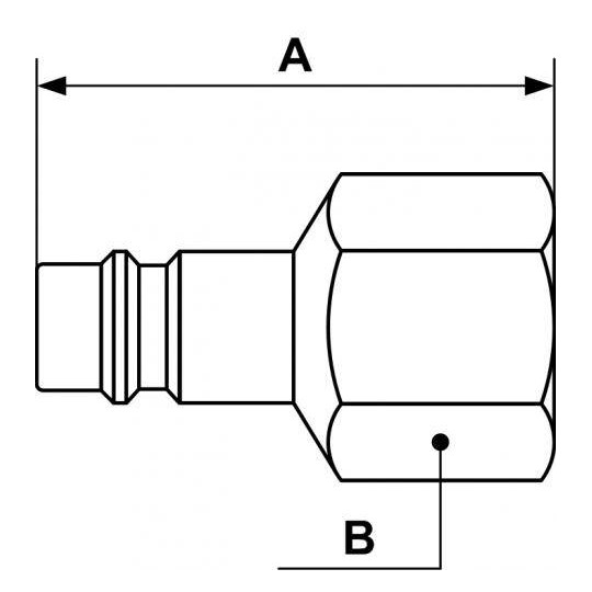 Adapter męski z gwintem wewnętrznym PREVOST 3/8" Adapter męski z gwintem wewnętrznym PREVOST 3/8"