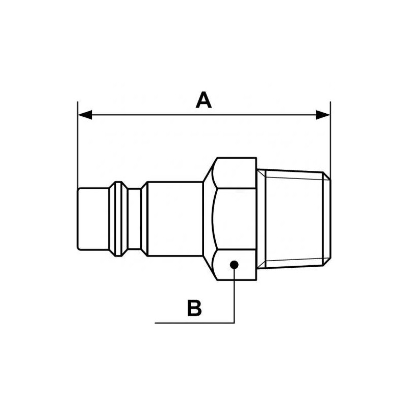 Adapter męski z gwintem zewnętrznym PREVOST 3/4" Adapter męski z gwintem zewnętrznym PREVOST 3/4"