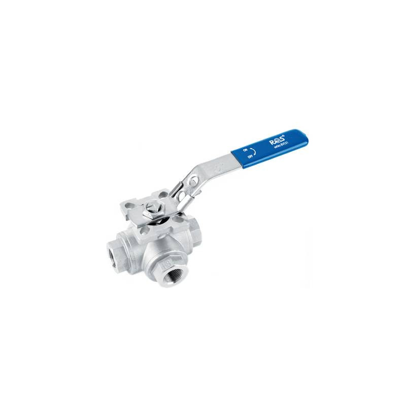 Zawór kulowy - trójdrogowy z kołnierzem ISO 5211 130 BAR KULA "L" TYP BV531 FG02 S6R Zawór kulowy - trójdrogowy z kołnierzem ISO 5211 130 BAR KULA "L" TYP BV531 FG02 S6R