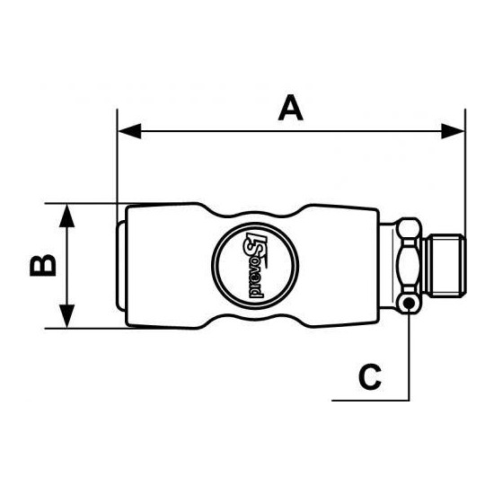 Szybkozłącze bezpieczne z gw.zew 3/8" PREVOST ESI 111152EB