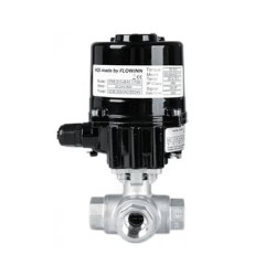 Zaw&oacute;r kulowy - tr&oacute;jdrogowy z kołnierzem ISO 5211 KULA "L" TYP BV511 z napędem elektrycznym 24VAC/DC (E20) E20BV511 FG12 S6P RQS