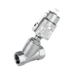 Zaw&oacute;r kątowy sterowany pneumatycznie TYP PAV wersja B - napływ pod grzybek NC do wspawania PAV040BD2 RQS