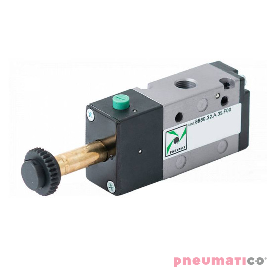 Elektrozawór - cewka - sprężyna (monostabilny) 3/2 PNEUMAX 8880.32.A.39.F00 Elektrozawór - cewka - sprężyna (monostabilny) 3/2 PNEUMAX 8880.32.A.39.F00