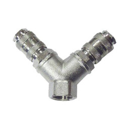 Dwójnik z szybkozłączami gw. wew. 0134.6 1/2" GAV