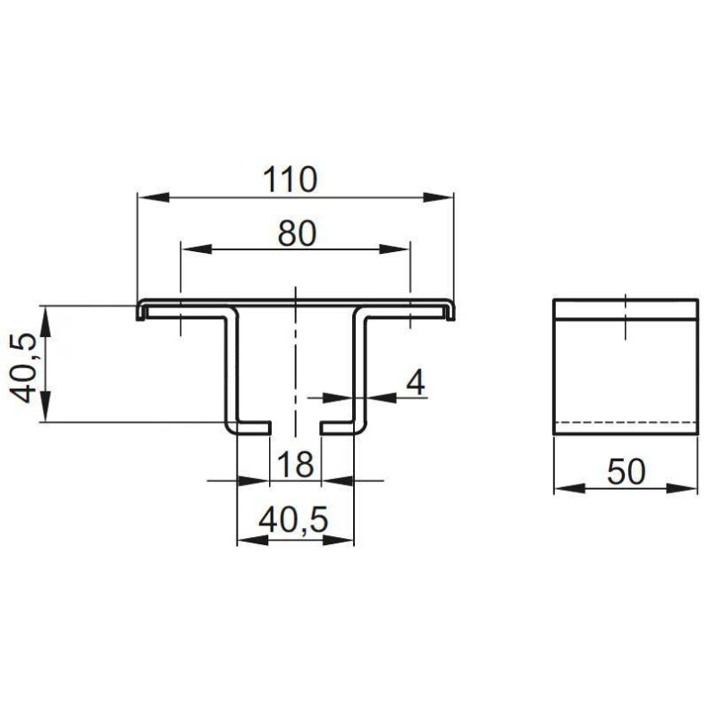 Uchwyt górny montażowy szyny Pneumatico JG‐0022 Uchwyt górny montażowy szyny Pneumatico JG‐0022