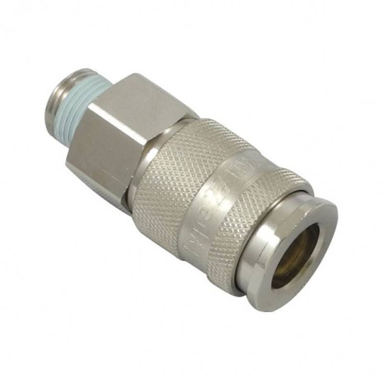 Szybkozłącze żeńskie przemysłowe z gw.zew typ 27KA DN10 1/4" RQS 27KAAK13MPN