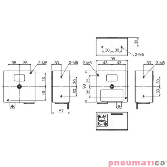 Balanser do zabudowy ENDO SBS5W 3-5kg 500mm stal