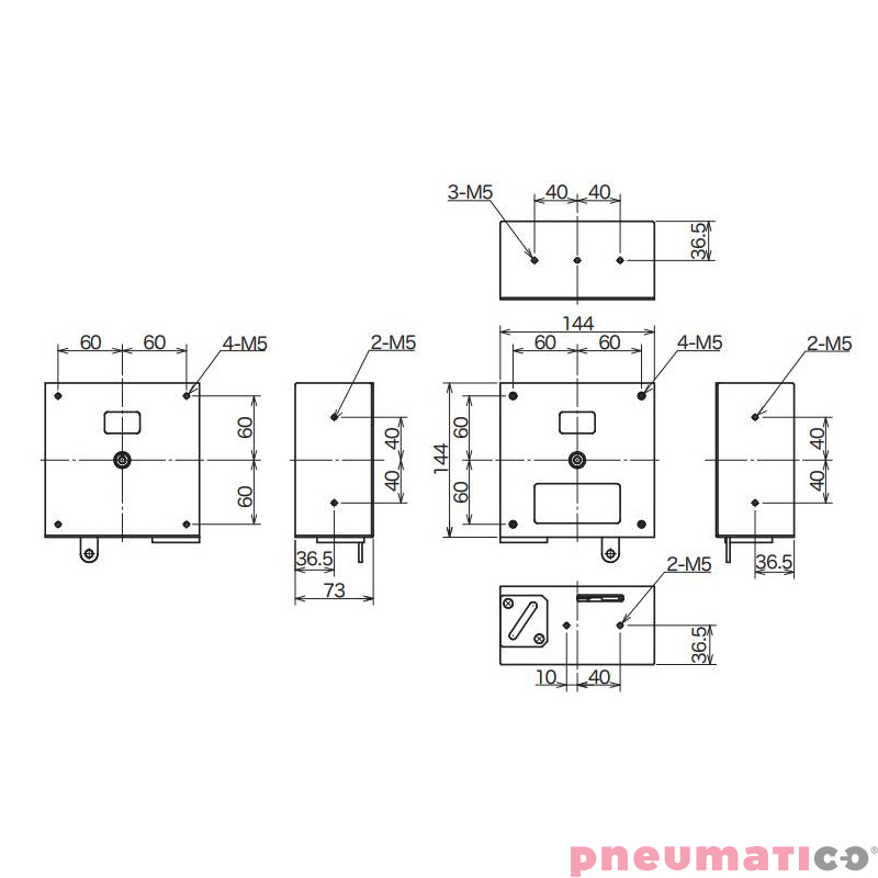 Balanser do zabudowy ENDO BS5W 3-5kg 1300mm stal