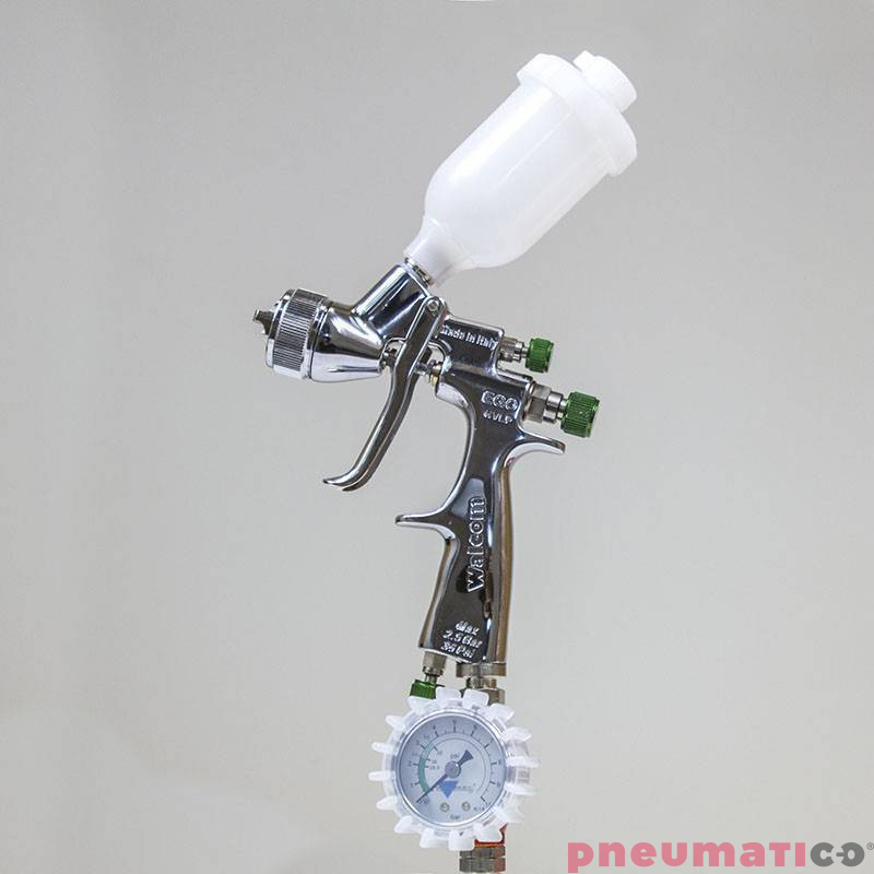 Pistolet lakierniczy WALCOM EGO HVLP MINI z g&oacute;rnym zbiornikiem 0,7 mm