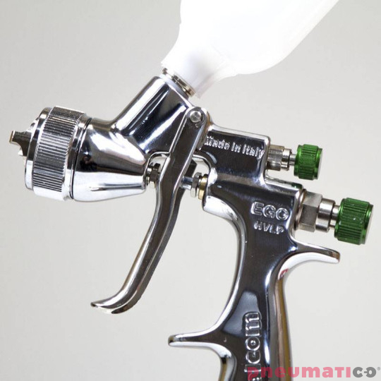 Pistolet lakierniczy WALCOM EGO HVLP MINI z g&oacute;rnym zbiornikiem 0,7 mm