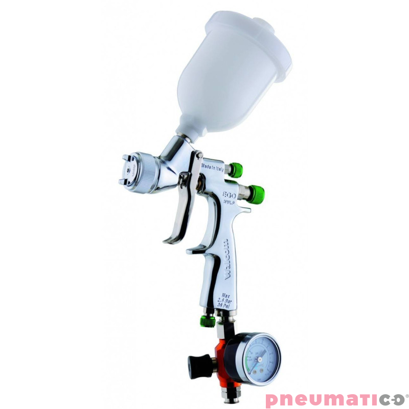 Pistolet lakierniczy WALCOM EGO HVLP MINI z g&oacute;rnym zbiornikiem 1,4 mm