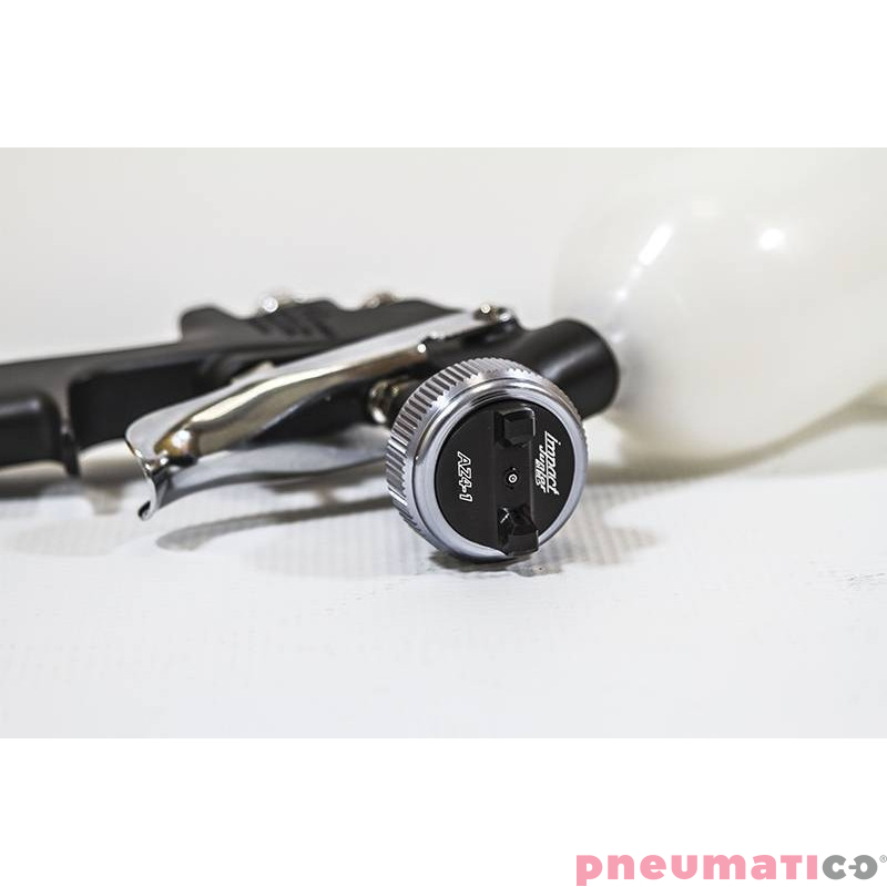 Pistolet lakierniczy Iwata Air Gunsa Junior AZ4 HTE-S Impact z górnym zbiornikiem 70 ml - dysza 0,8 mm Pistolet lakierniczy Iwata Air Gunsa Junior AZ4 HTE-S Impact z górnym zbiornikiem 70 ml - dysza 0,8 mm