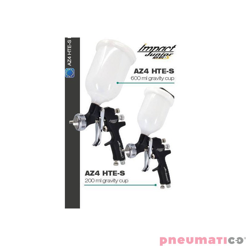 Pistolet lakierniczy Iwata Air Gunsa Junior AZ4 HTE-S Impact  z g&oacute;rnym zbiornikiem 70 ml - dysza 1,2 mm