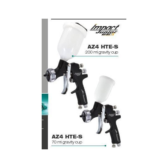 Pistolet lakierniczy Iwata Air Gunsa Junior AZ4 HTE-S Impact  z g&oacute;rnym zbiornikiem 200 ml - dysza 1,8 mm
