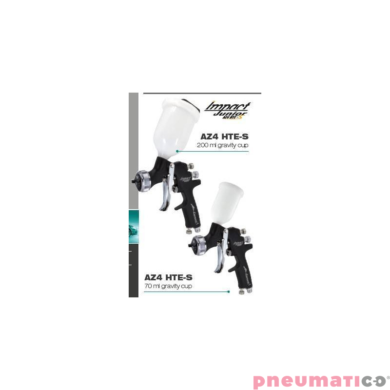 Pistolet lakierniczy Iwata Air Gunsa Junior AZ4 HTE-S Impact  z g&oacute;rnym zbiornikiem 600 ml  - dysza 1,8 mm