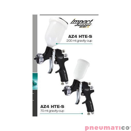 Pistolet lakierniczy Iwata Air Gunsa Junior AZ4 HTE-S Impact  z g&oacute;rnym zbiornikiem 600 ml  - dysza 1,8 mm