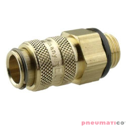 Szybkozłącze niskociśnieniowe żeńskie z gw. zew. typ 21KA 3/8" RQS 21KAAW17MPX